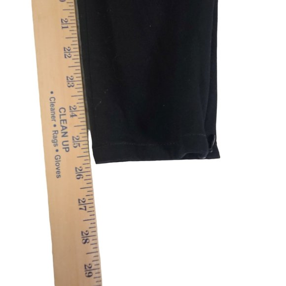 Banana Republic Sloan Fit Straight Leg Pants Womens Size 2 Stretch Zip Leg Black - Picture 11 of 12